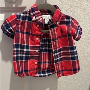 Ralph Lauren Kids Red Plaid Shirt